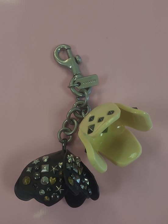 Coach Accessories - Coach Tea Rose Studded Charm